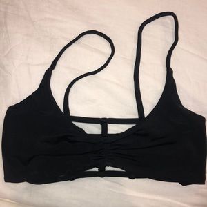 San Lorenzo Cage Black Bandeau Swim Top